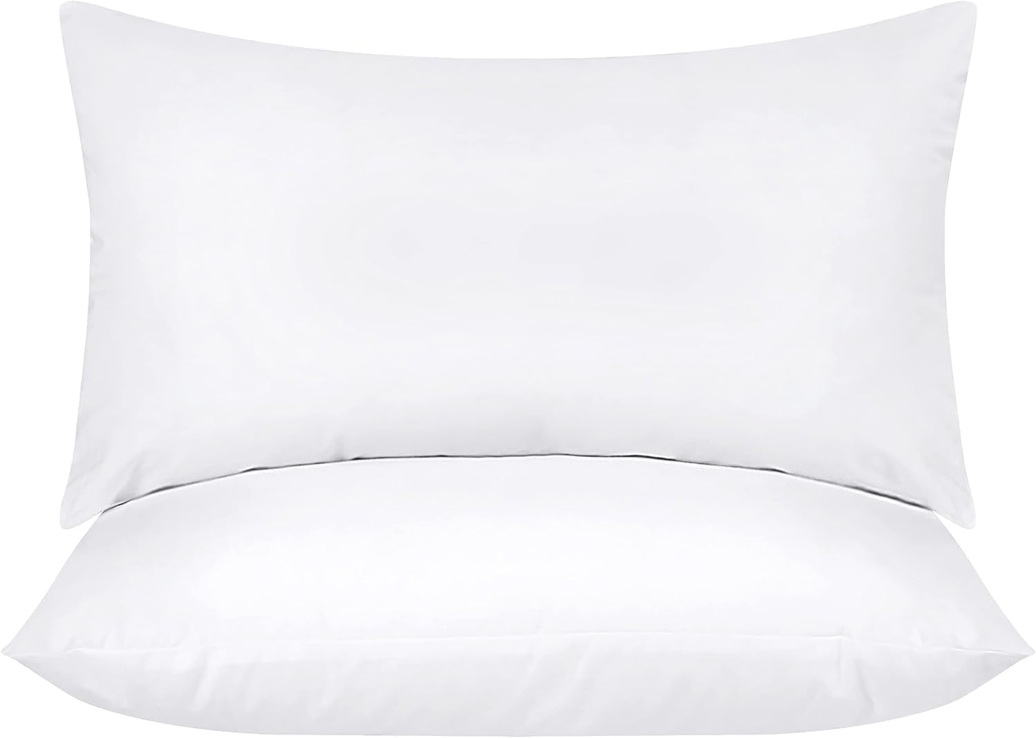 Throw Pillows Insert (Pack of 2, White) - 12 x 20 Inches Bed and Couch Pillows - Indoor Decorative Pillow