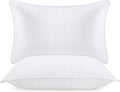 Bed Pillows for Sleeping (White), Queen Size, Set of 2, Hotel Pillow, Cooling Pillows for Side, Back or Stomach Sleepers