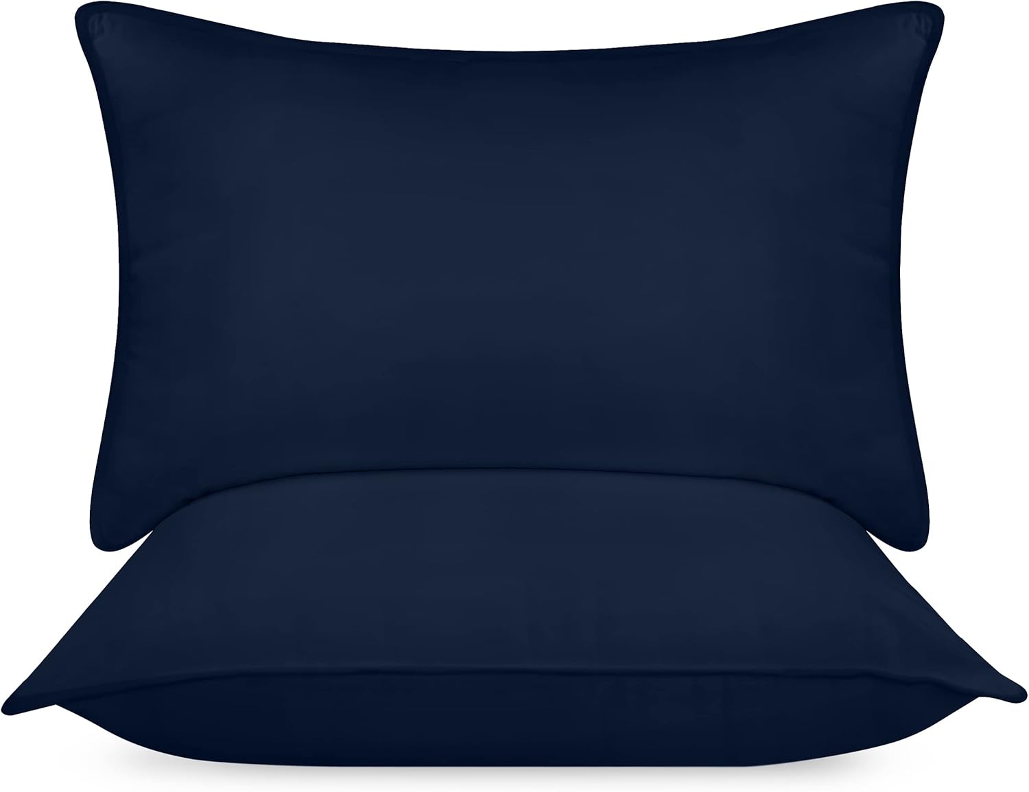 Bed Pillows for Sleeping (Navy), Queen Size, Set of 2, Hotel Pillow, Cooling Pillows for Side, Back or Stomach Sleepers