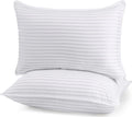 Bed Pillows for Sleeping Queen Size, 1000 Grams Filled Hotel Quality Cooling Pillows for Side, Back or Stomach Sleepers (White, Set of 2)