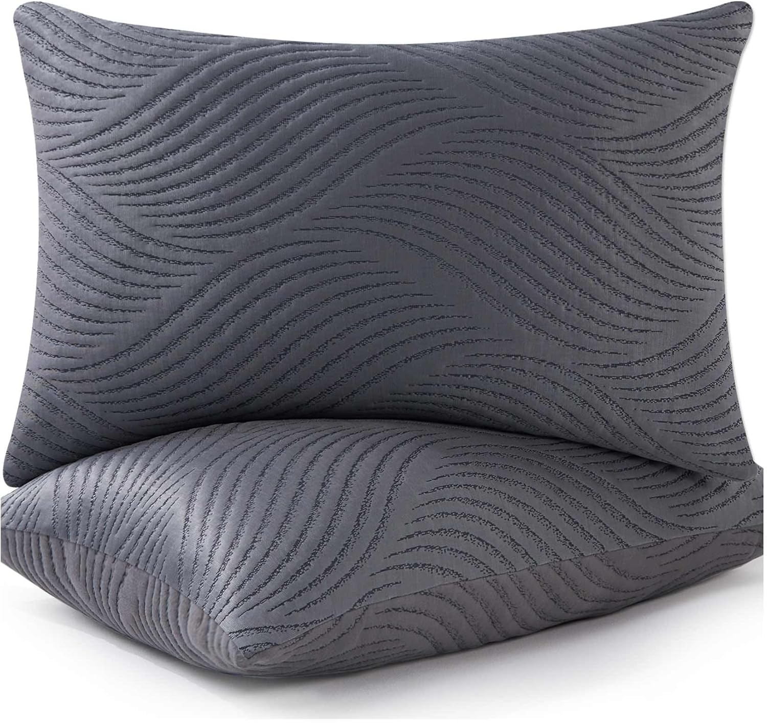 Pillows Queen Size Set of 2 Cooling Memory Foam Pillows for Sleeping Adjustable Medium Firm Back and Side Sleeper