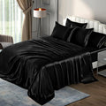 Queen Size Sheet Set - 100% Soft Long-Pile Combed Natural Cotton Sheet Set - Hypoallergenic, Easy to Fit - 4-Piece Set - Sheet and Pillowcases